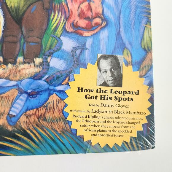 SEALED Vintage 80s Book & Cassette How the Leopard Got His Spots Danny Glover - Picture 4 of 9